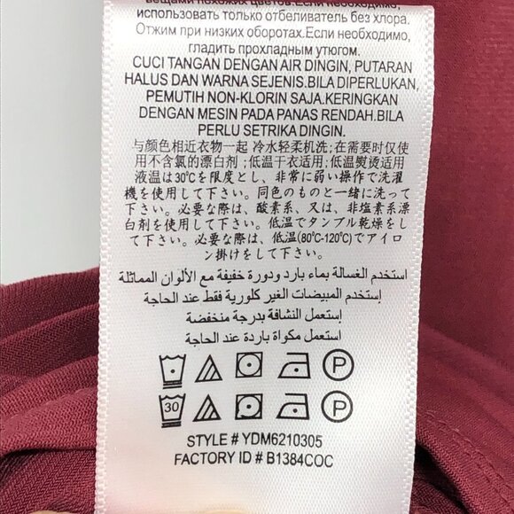 BCBGeneration Dark Rose Surpliced V-Neck Side Tie Mini Dress size S - Picture 12 of 16